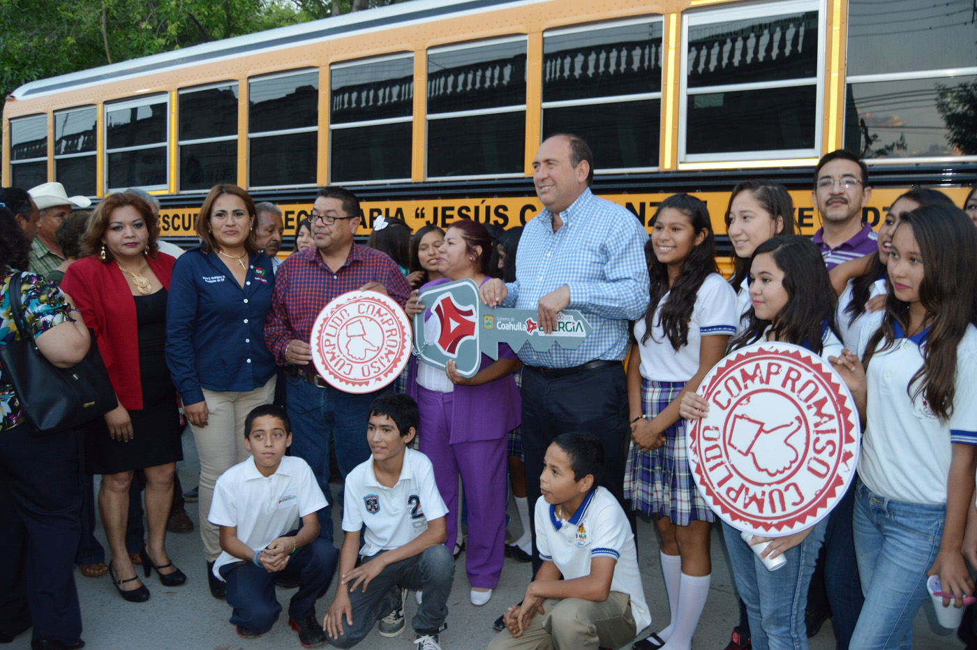 Cumple Rubén con estudiantes <br> de La Laguna