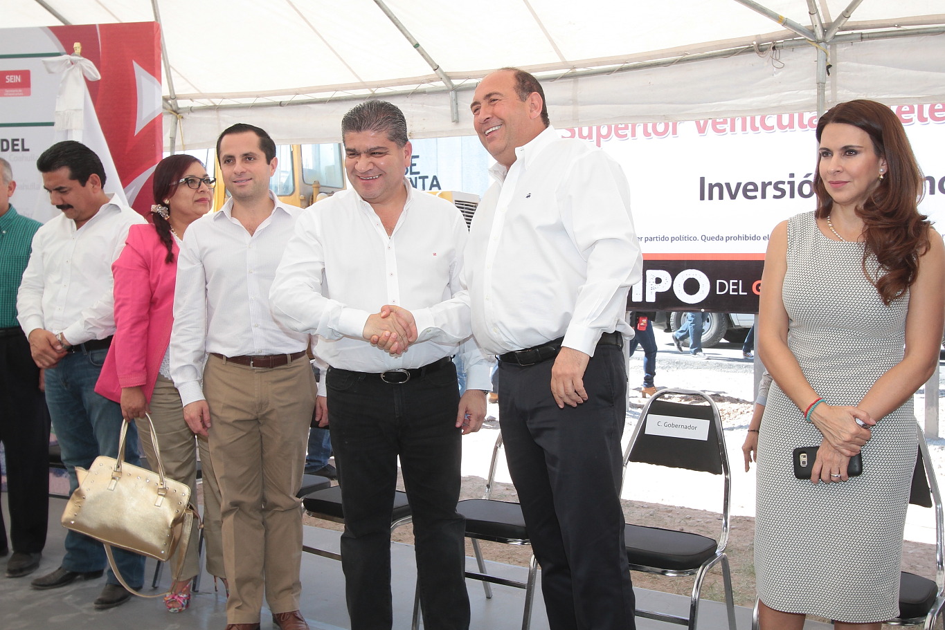 Pone en marcha Rubén Moreira otra <br >obra: Paso Superior Mieleras-Laguna