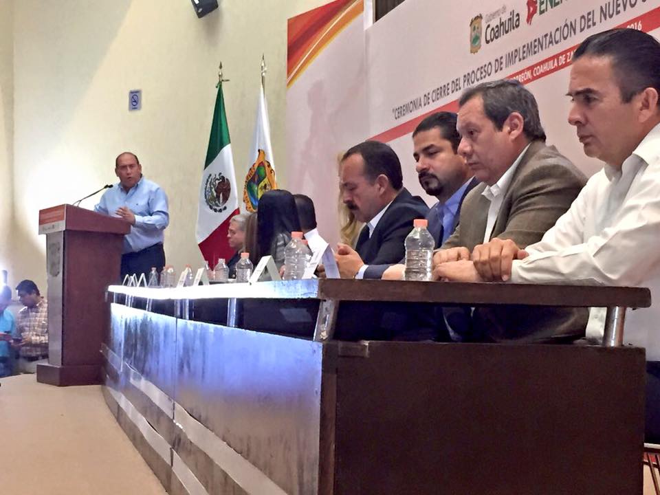 Concluye Coahuila implementación <br> del Nuevo Sistema de Justicia Penal