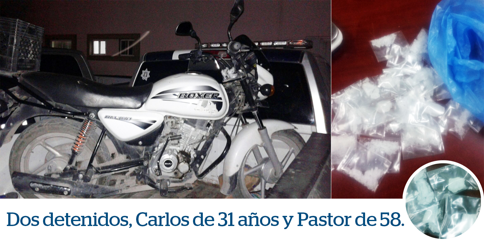 Asegura Policía Estatal <br> 24 dosis de metanfetaminas