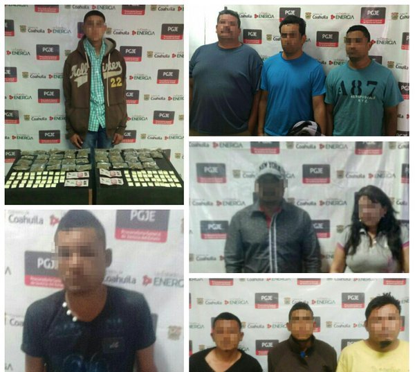 Detiene la PGJE a 11 personas por diferentes delitos
