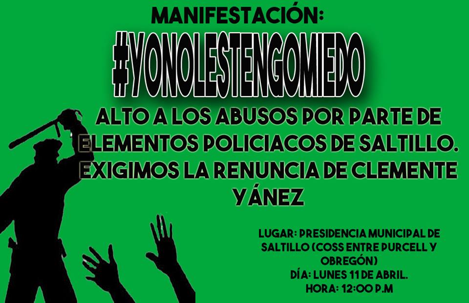 Harán manifestación en contra de abusos policiacos