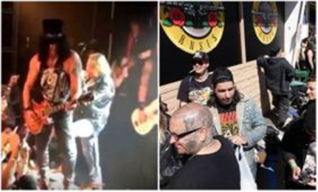 Suben video de recital de Guns N’ Roses