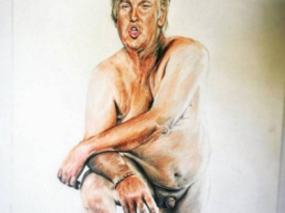 Donald Trump, desnudo en Londres