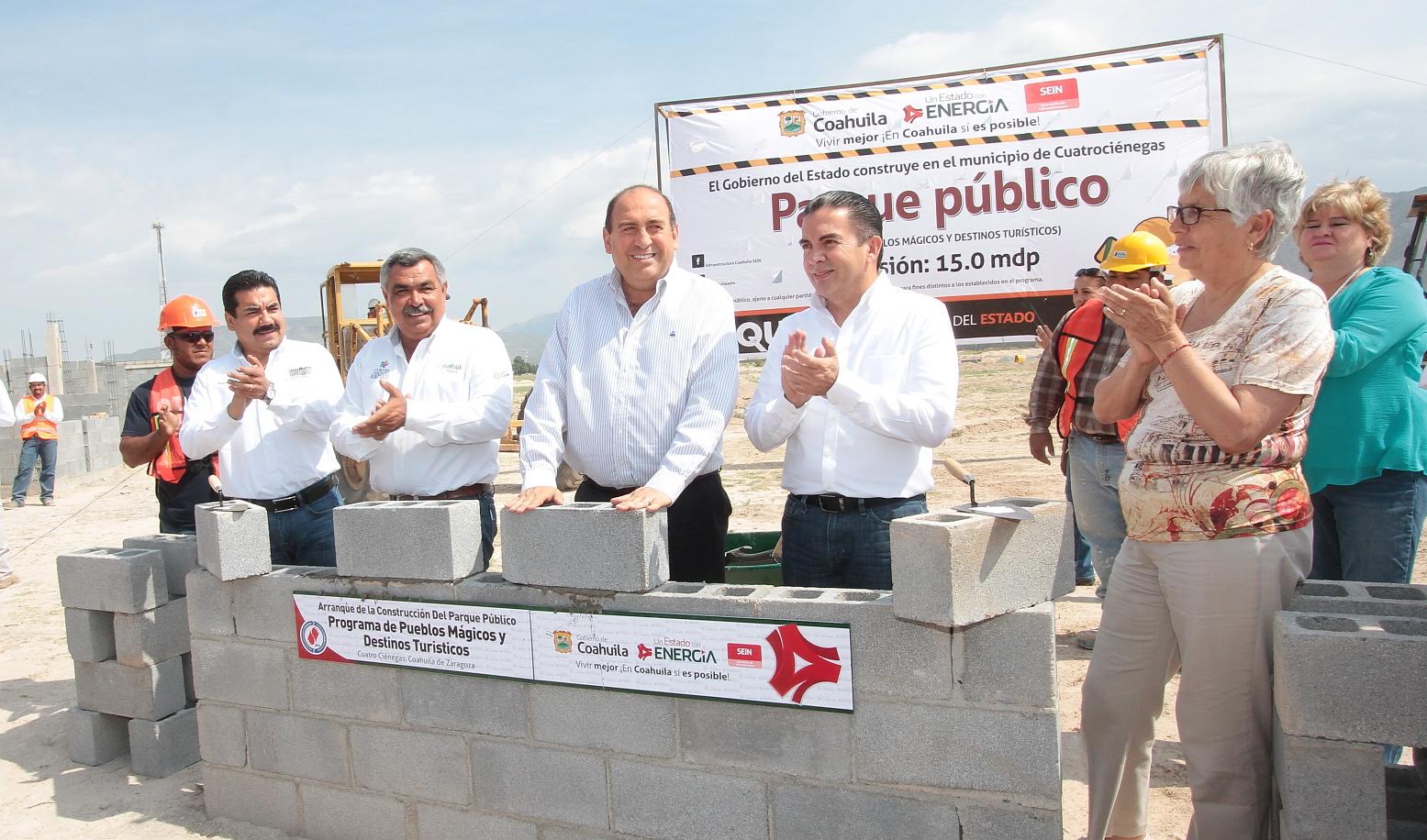 Inician construcción de parque recreativo en Cuatrociénegas