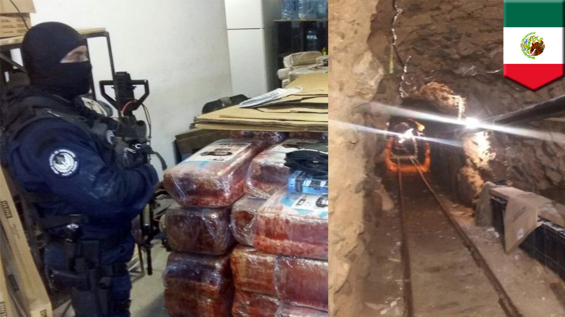 Hallan túnel con 6 toneladas de droga entre Tijuana y EU