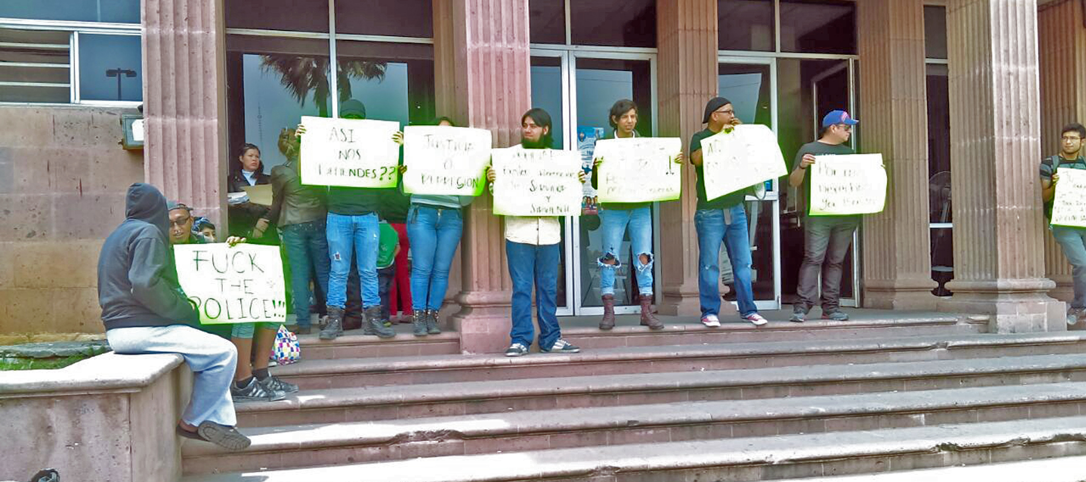 Protestan contra abusos policiacos en Saltillo