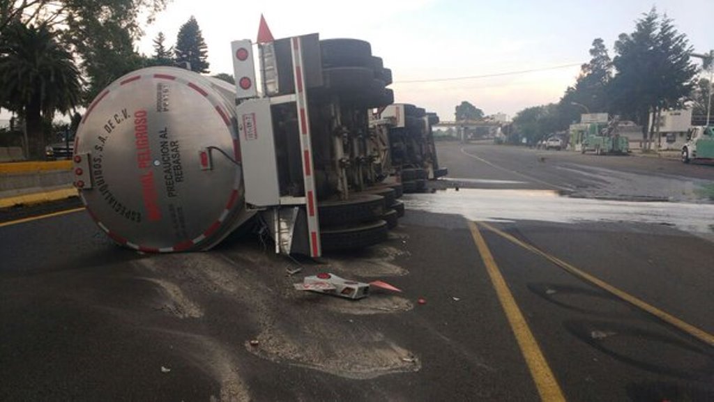 Reportan accidentes en carreteras de la Cd. de México
