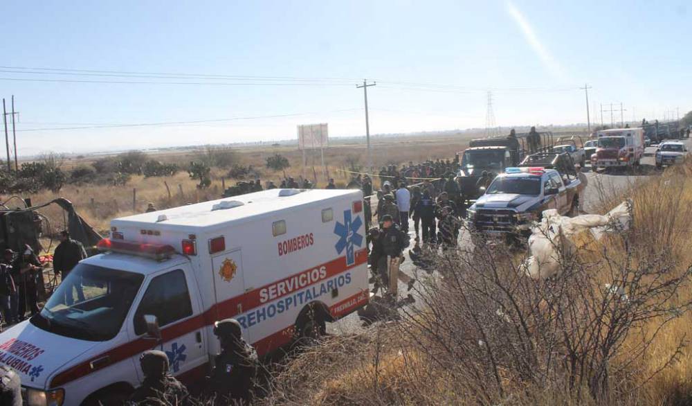 Tres muertos y seis heridos tras accidente en carretera a Zacatecas
