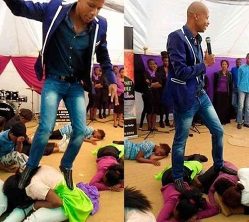 Predicador camina sobre niños por ser un ‘santo’