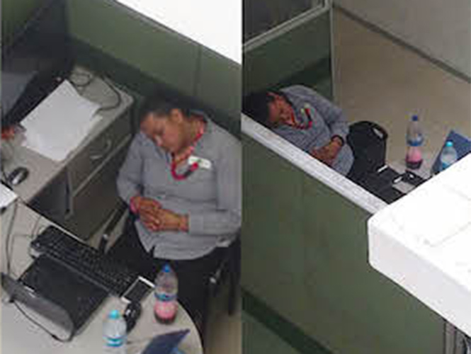 Captan dormida a funcionaria del Ministerio Público