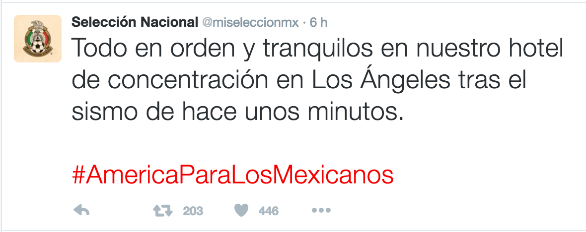 Le tiembla a la Selección Mexicana