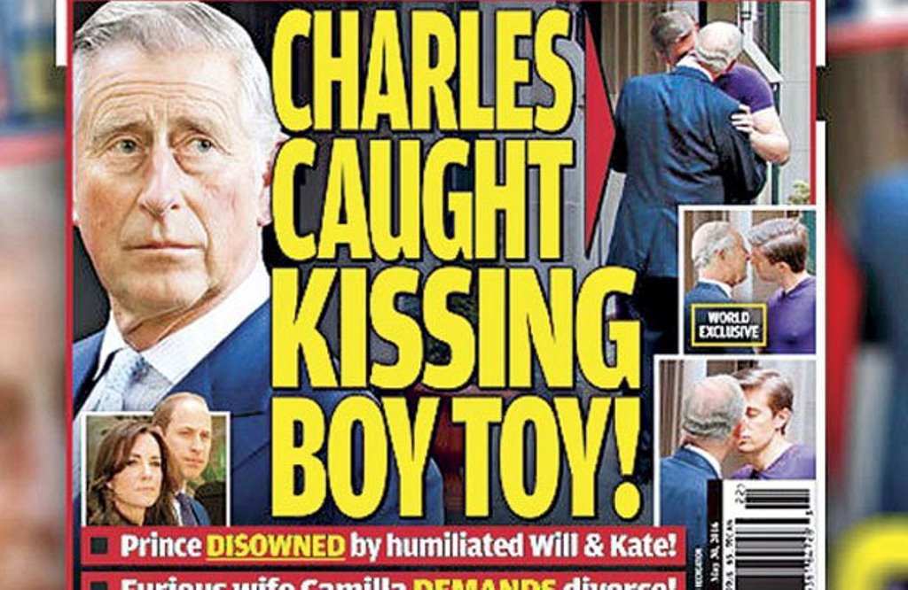 Captan al príncipe Carlos besando a otro hombre