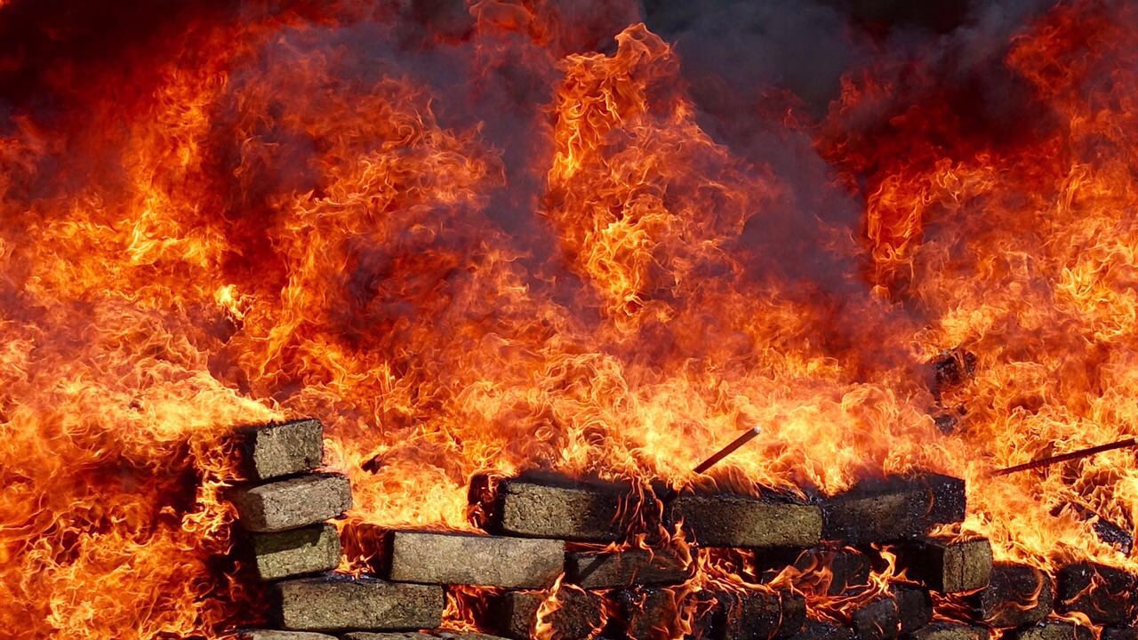 Encabeza Rubén destrucción de droga <br>y mini-casinos con valor de 175 mdp