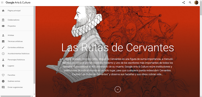 “Las Rutas de Cervantes”, homenaje de Google al creador del Quijote