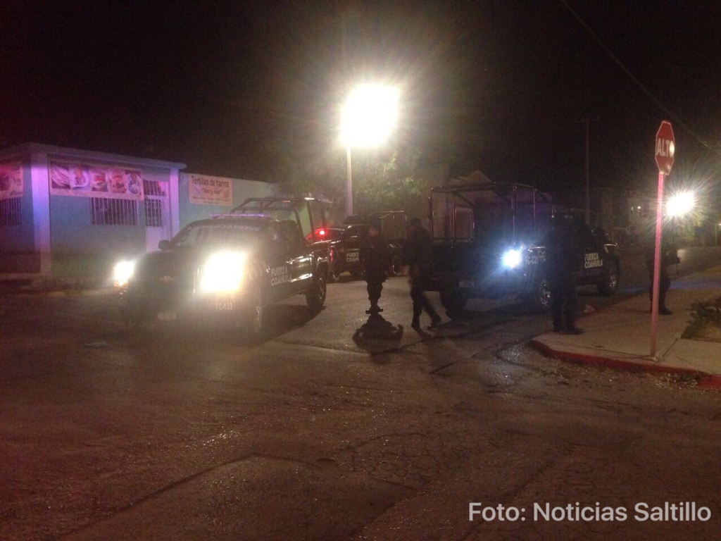 Balacean a policías de Saltillo; detiene <br>Fuerza Coahuila a responsables