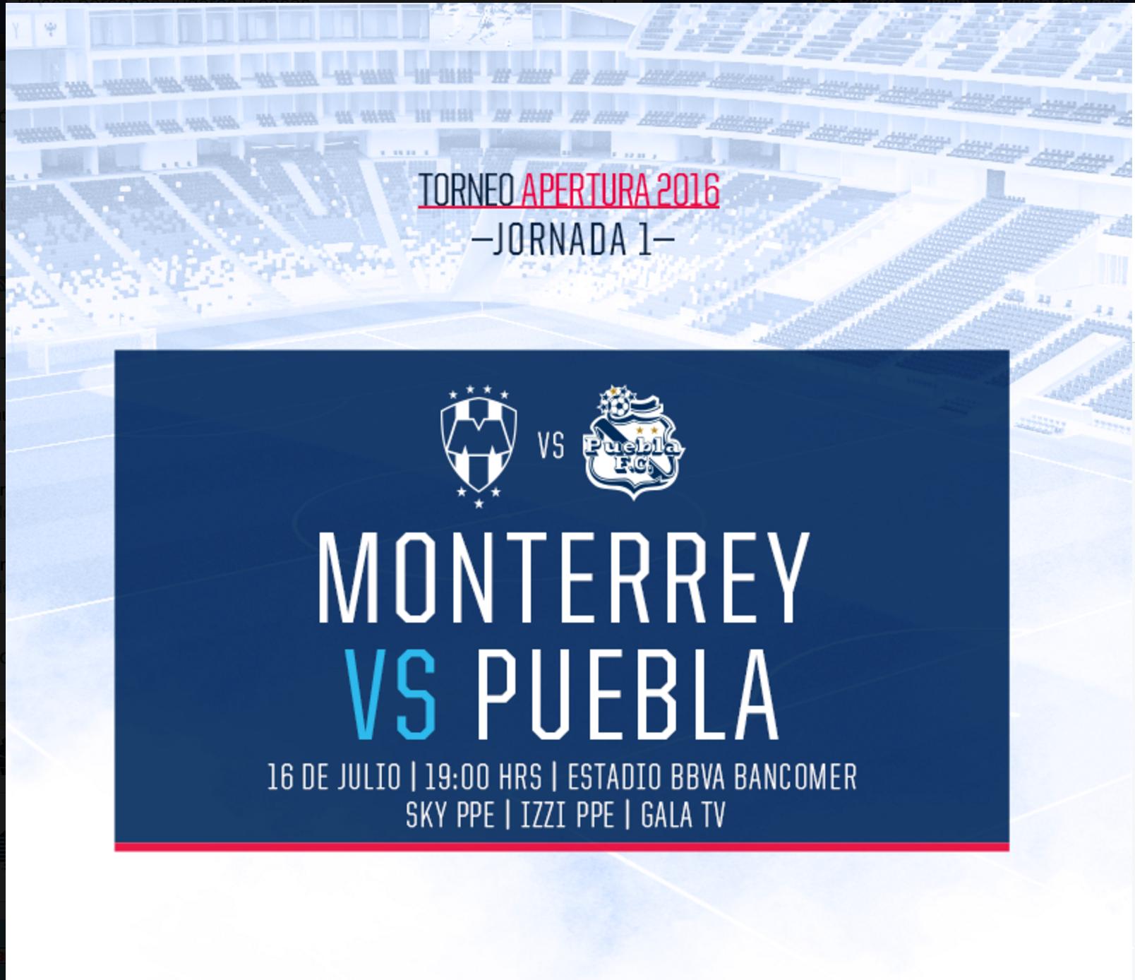 Abre Monterrey en casa vs Puebla
