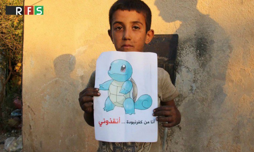 Los niños de Siria quieren ser un Pokemón