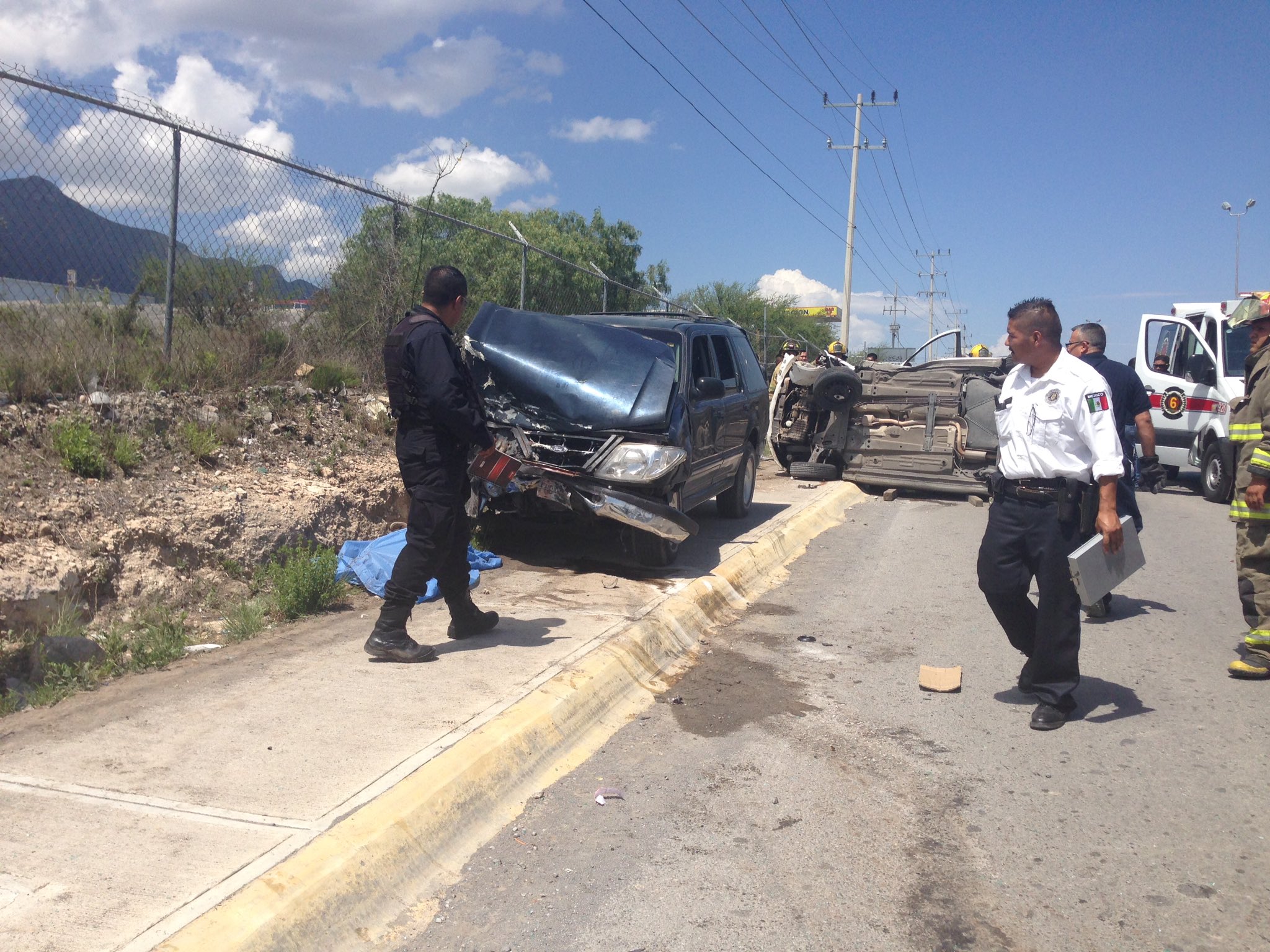 Deja choque un muerto y 6 heridos en Saltillo