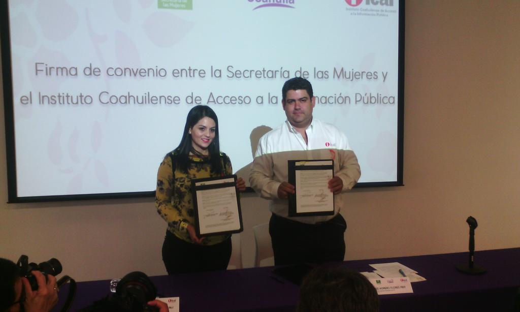 Firman convenio de colaboración ICAI y Secretaría de las Mujeres