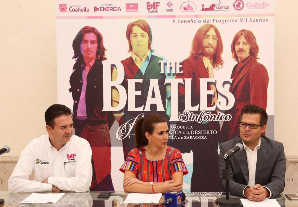 Anuncia DIF Coahuila concierto “The Beatles Sinfónico”
