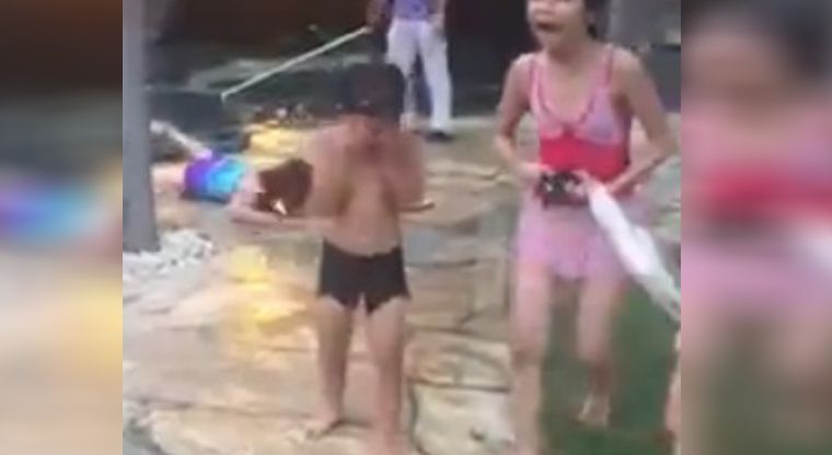 En video muerte de niña electrocutada en alberca