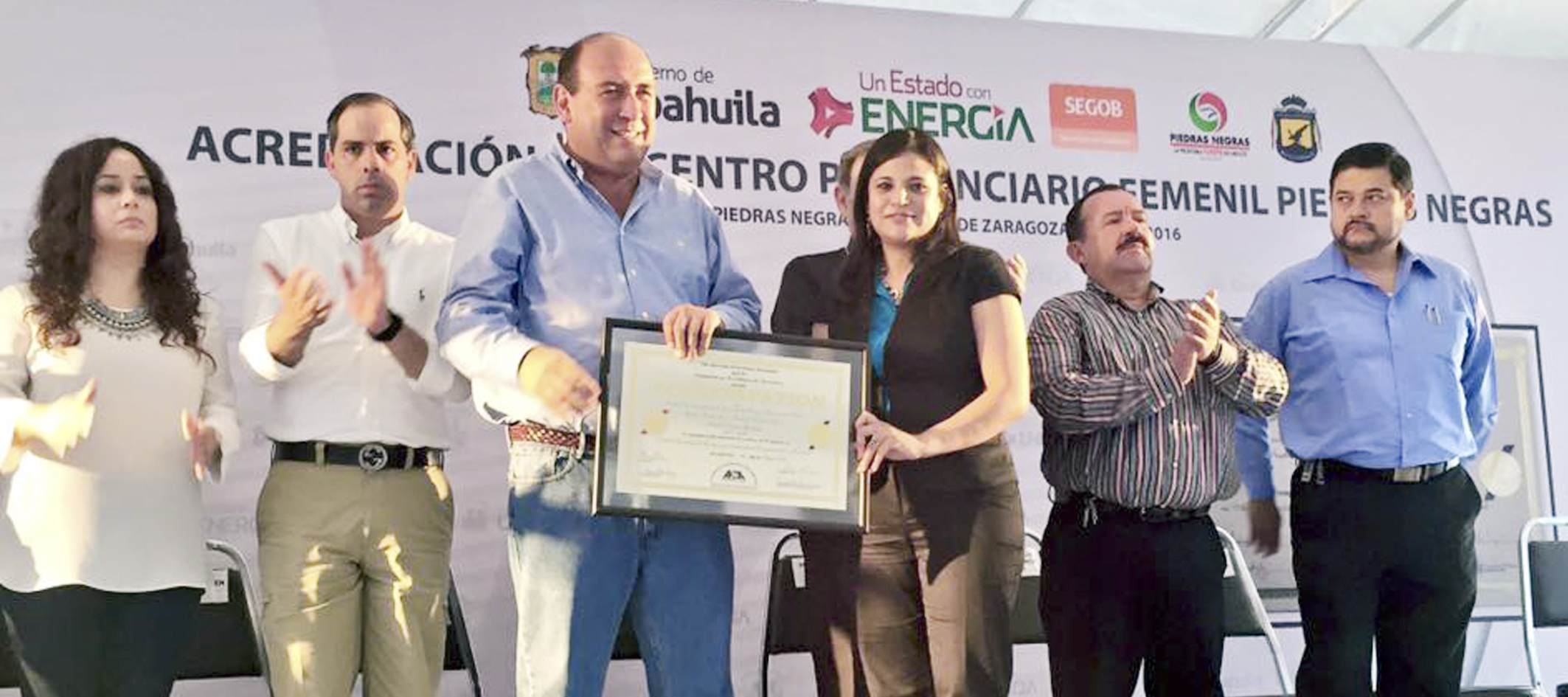 Entrega EU certificación a penal de Piedras Negras