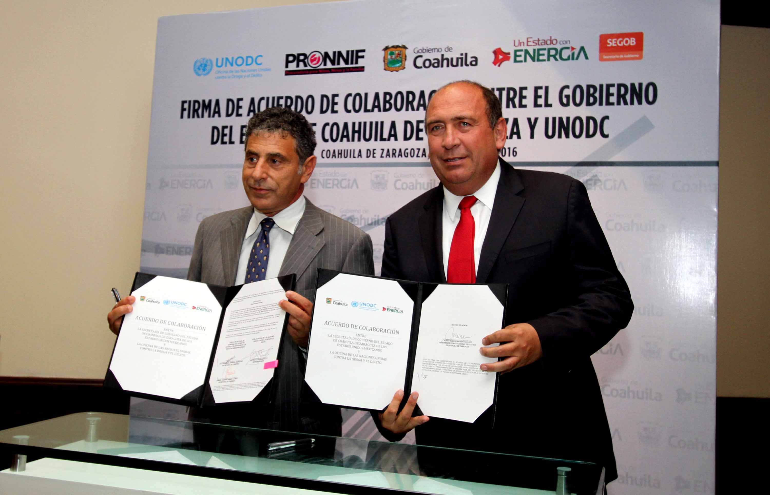 Reconoce UNODC trabajo de gobierno de Coahuila en materia de seguridad