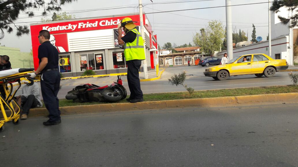 Cae motociclista en V. Carranza