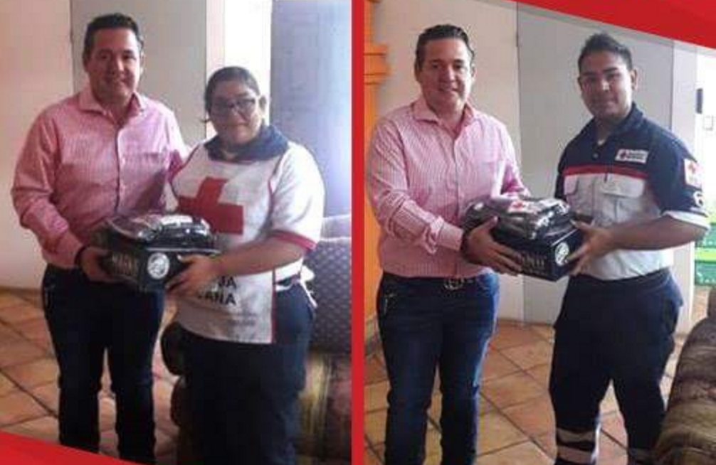 Entrega Minergy Corp apoyos a la Cruz Roja en Sabinas