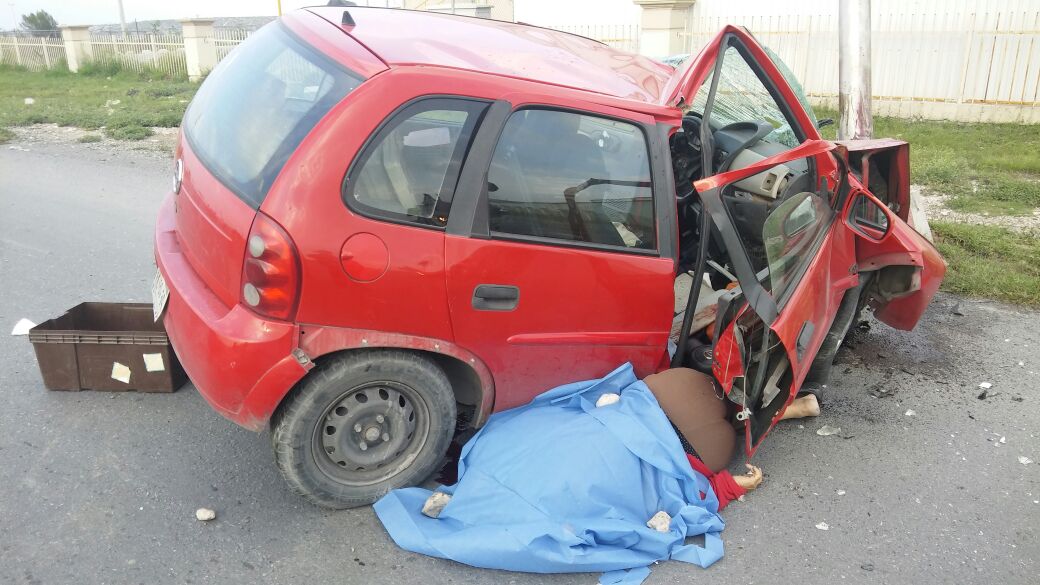 Mata en choque a su acompañante en Saltillo