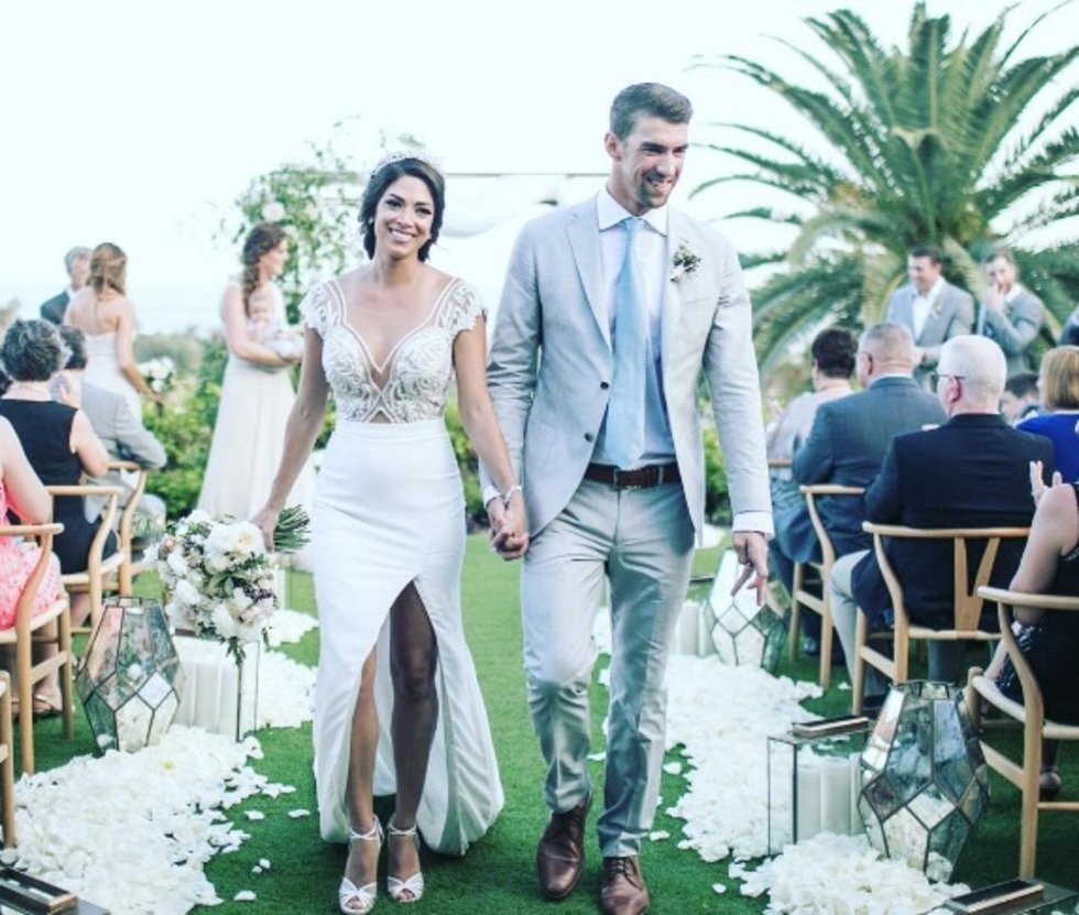 Michael Phelps celebró boda en playa de México