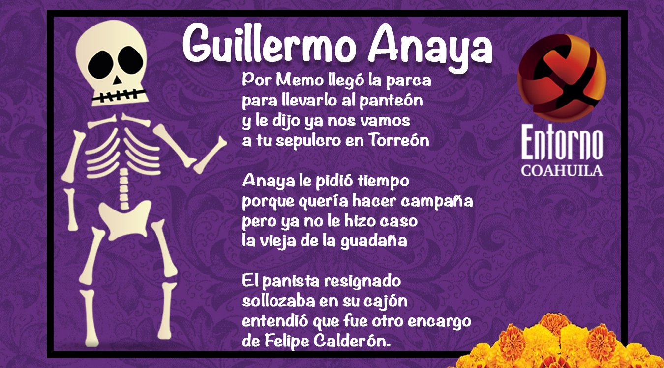 Calaveras coahuilenses: Guillermo Anaya