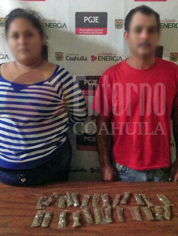 Caen dos en Acuña con droga