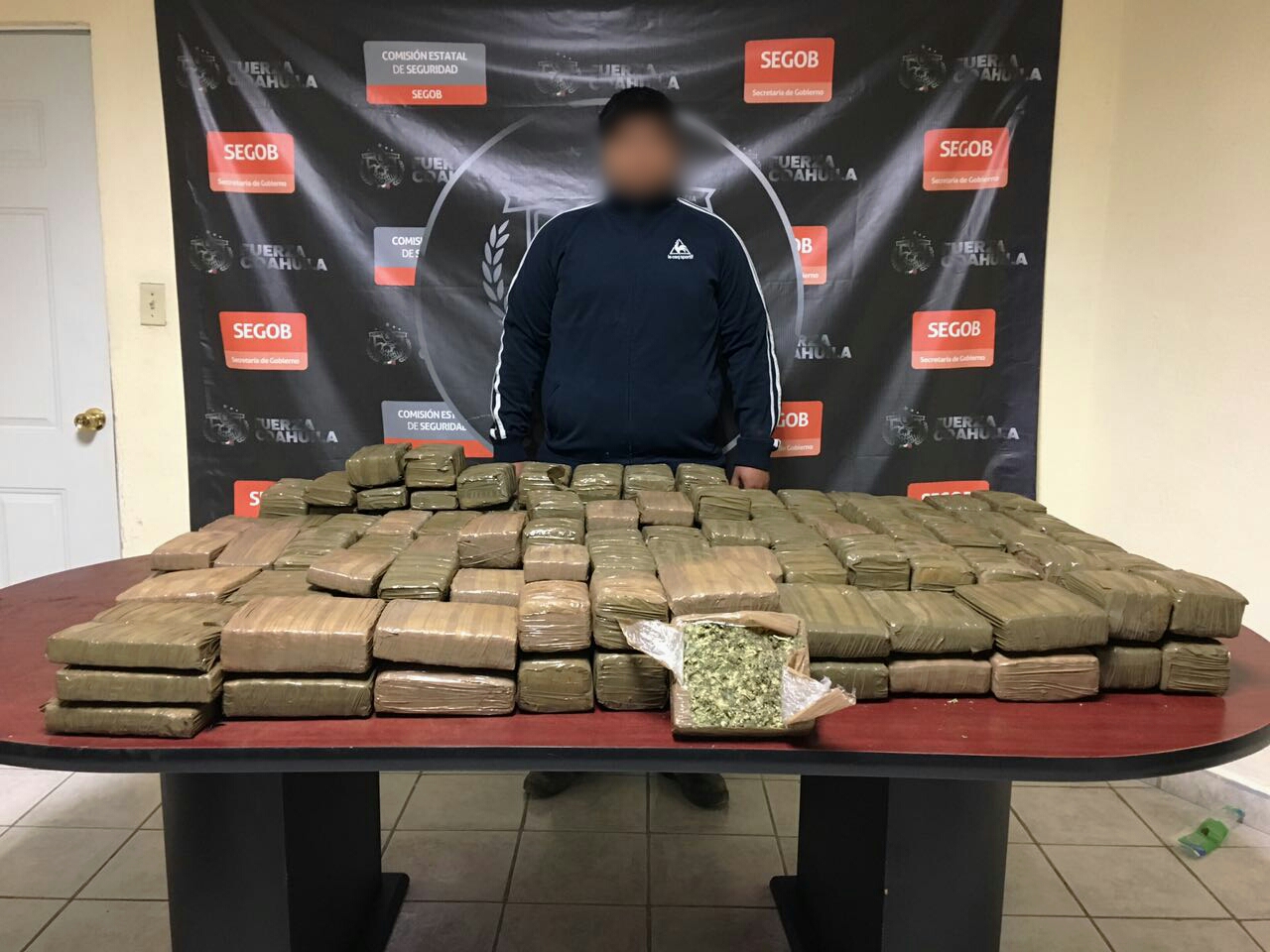 Asegura Fuerza Coahuila droga oculta en un tanque de gas en Acuña