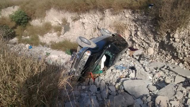 Volcadura en Monclova iniciando el año