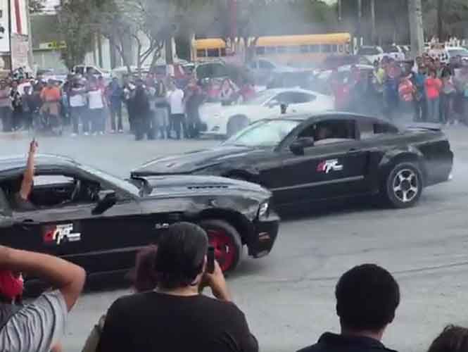 Video: Accidente en show de autos deja 6 heridos