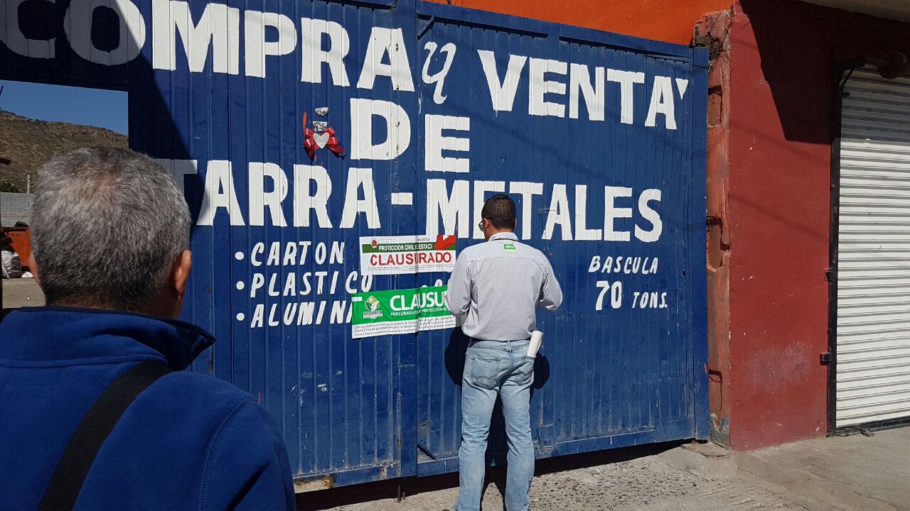 Clausuran en Saltillo cuatro chatarreras