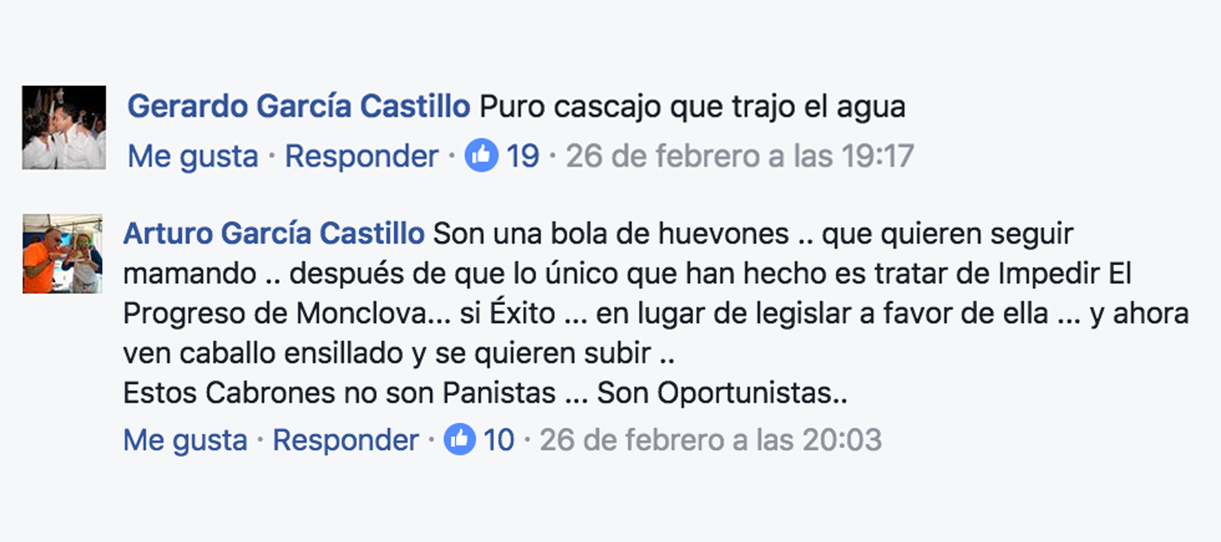 “Huevones oportunistas” se <br>dicen entre panistas de Coahuila