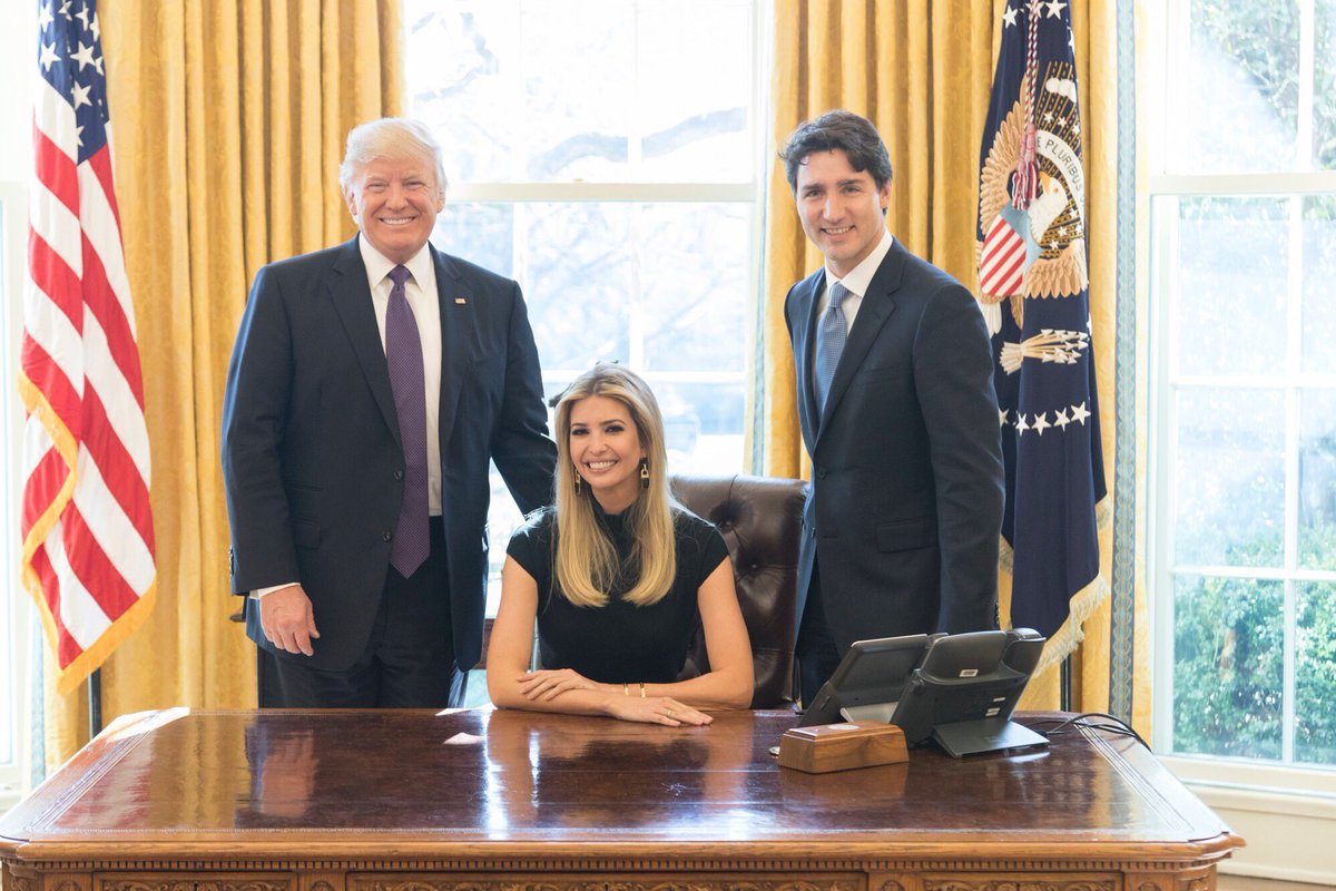 Imagen de Ivanka Trump en la Oficina Oval destapa críticas