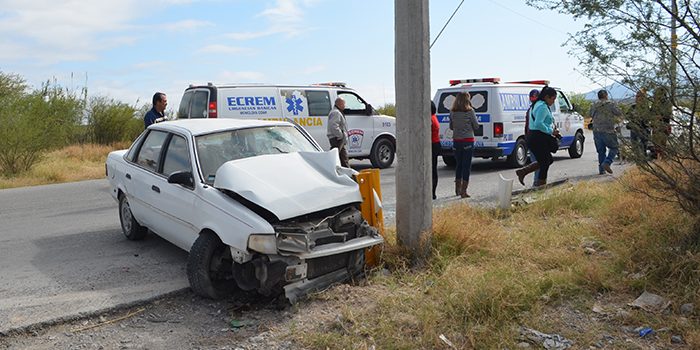 Siete estudiantes de Monclova heridas en choque