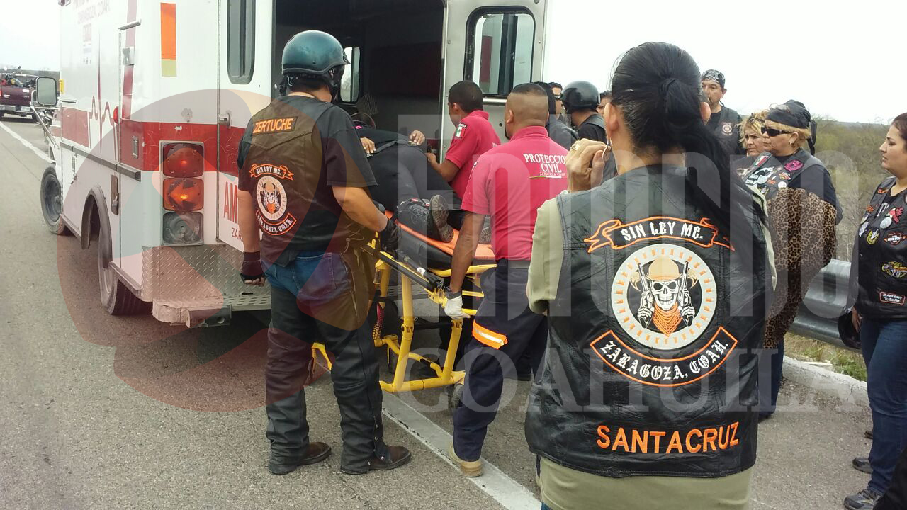 Se accidentan dos motociclistas acuñenses