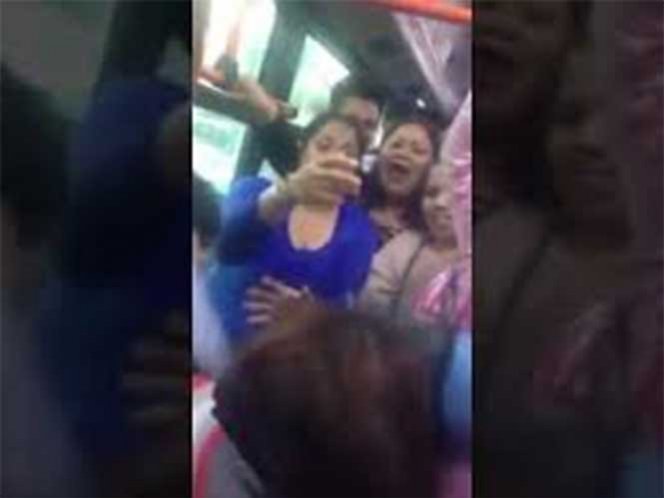 Video: Mujeres protagonizan pelea en Ecovía… Y todo por un asiento