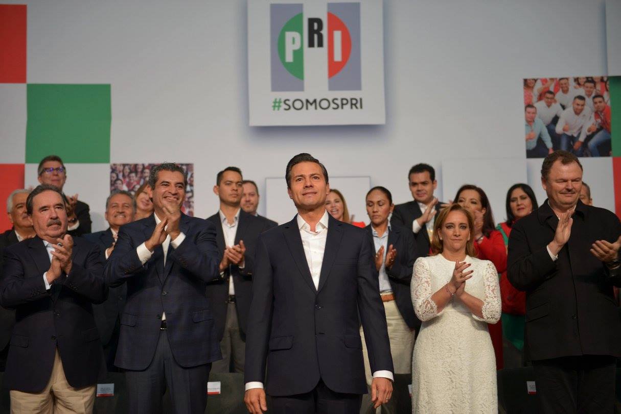 Peña Nieto augura triunfo <br>del PRI en elecciones