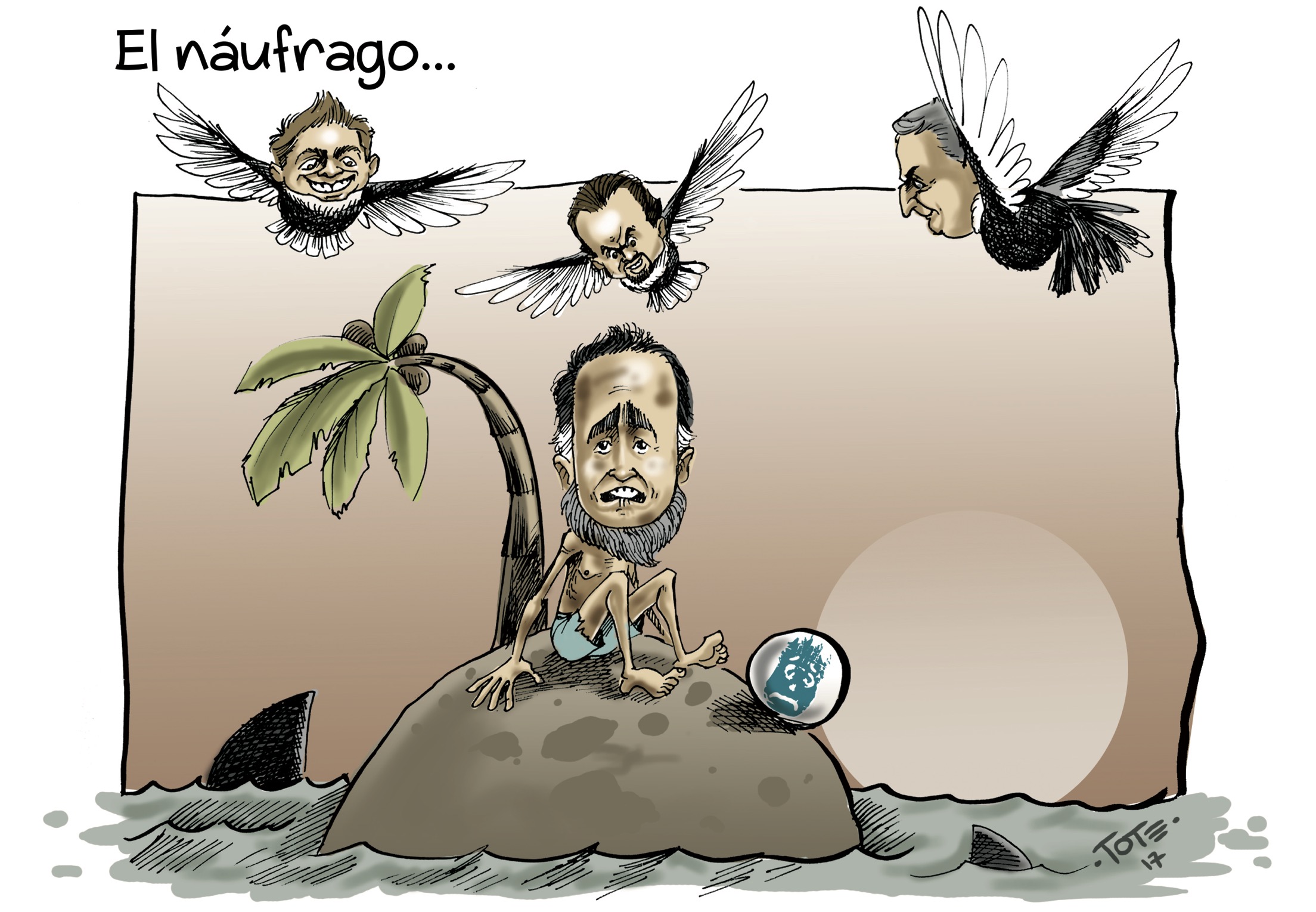 El náufrago…