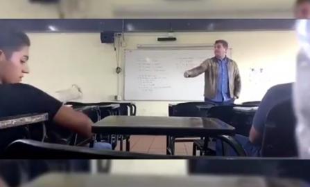 Profesor machista asegura quería prevenir a sus alumnos de la violencia