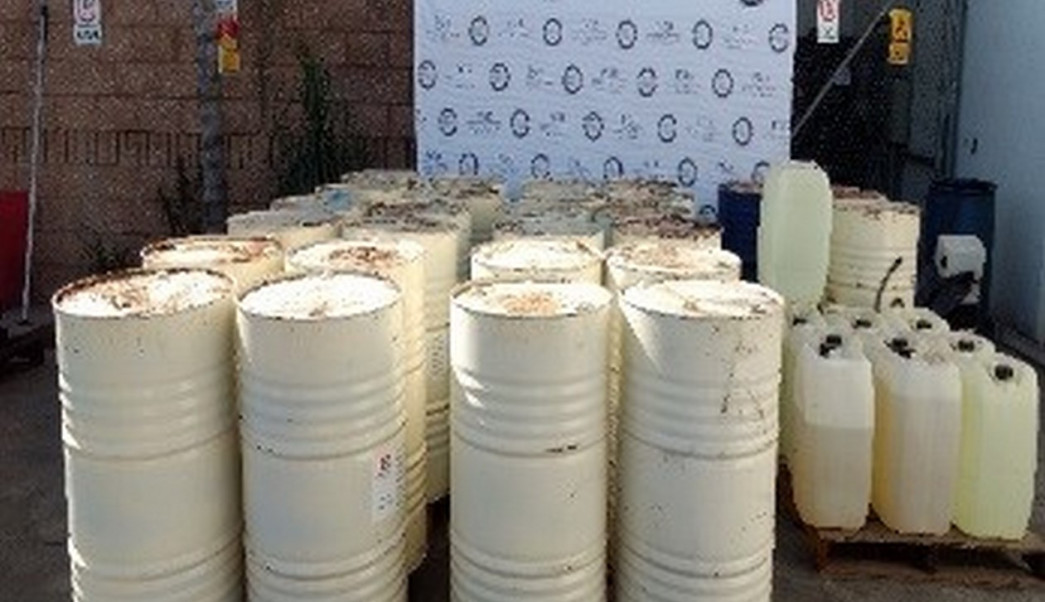 Aseguran 25 mil litros de químicos para drogas sintéticas en Sinaloa