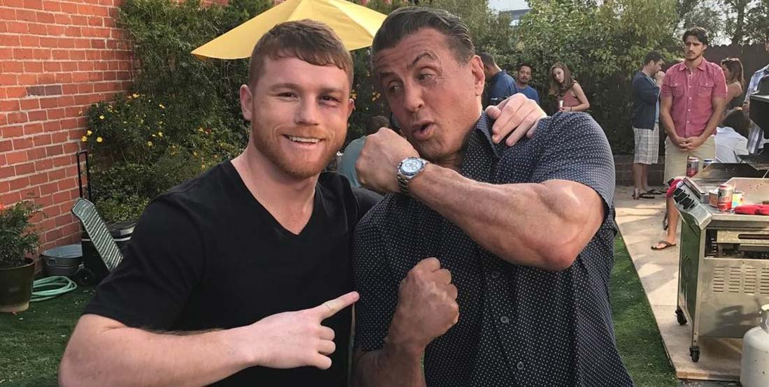 “Canelo” entrena con “Rocky Balboa”