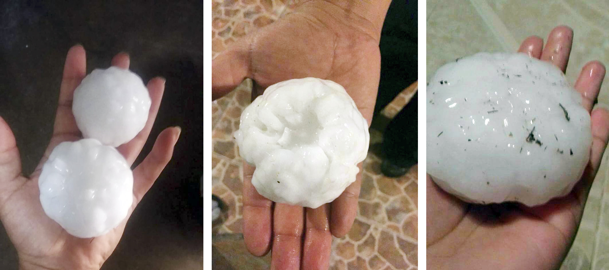 Azota enorme granizo a Jiménez y Zaragoza