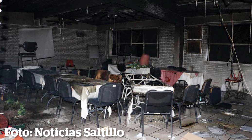Queman vándalos escuela en Saltillo